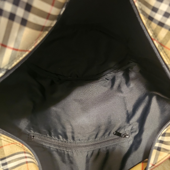 Burberrys Blue Label Burgundy Vintage Tote & COA - Picture 8 of 9